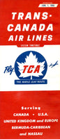 TCA System Timetable for January 1, 1956