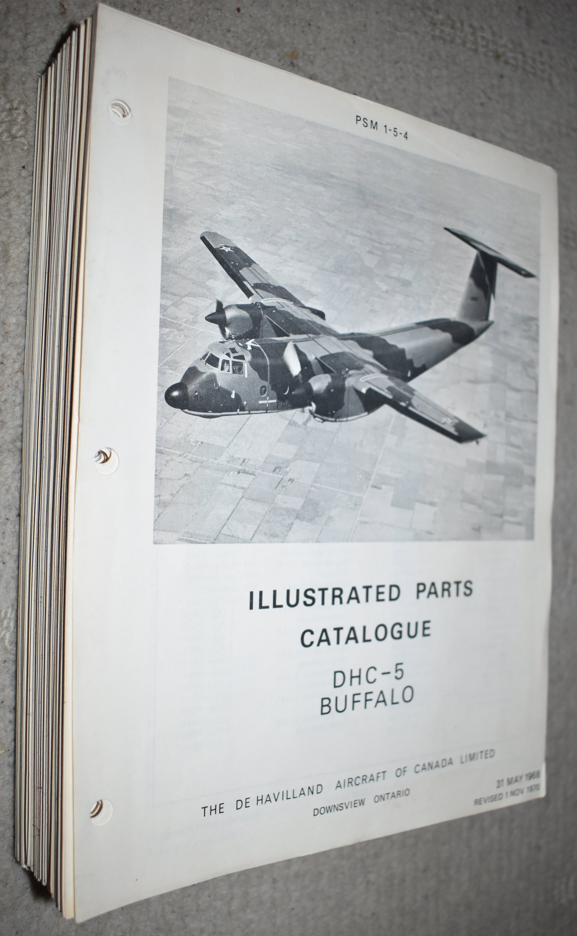 Illustrated Parts Catalogue DHC5 Buffalo CANAV Books